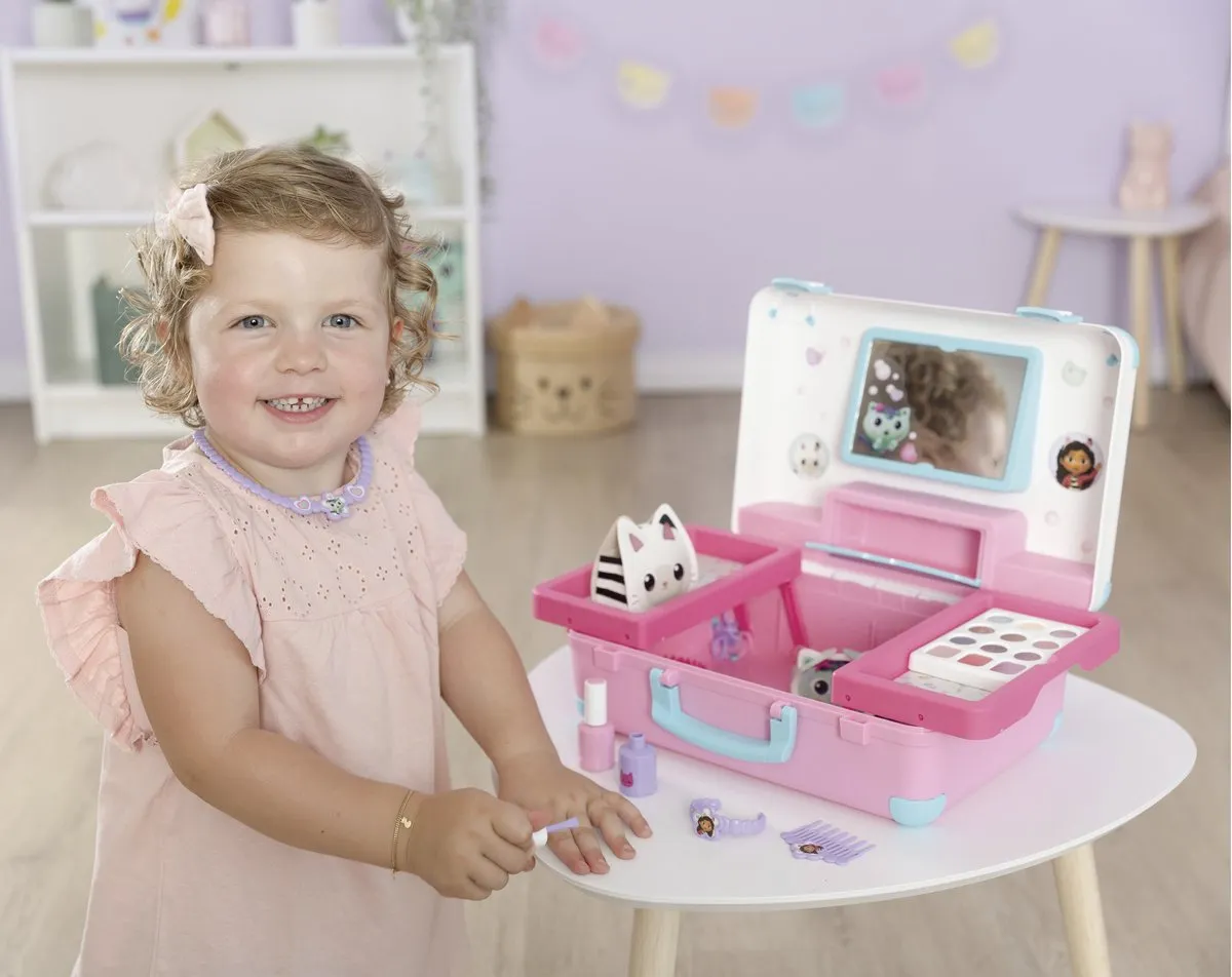 Smoby Gabby's Dollhouse Beauty Vanity Suitcase - Roze/Paars/Wit