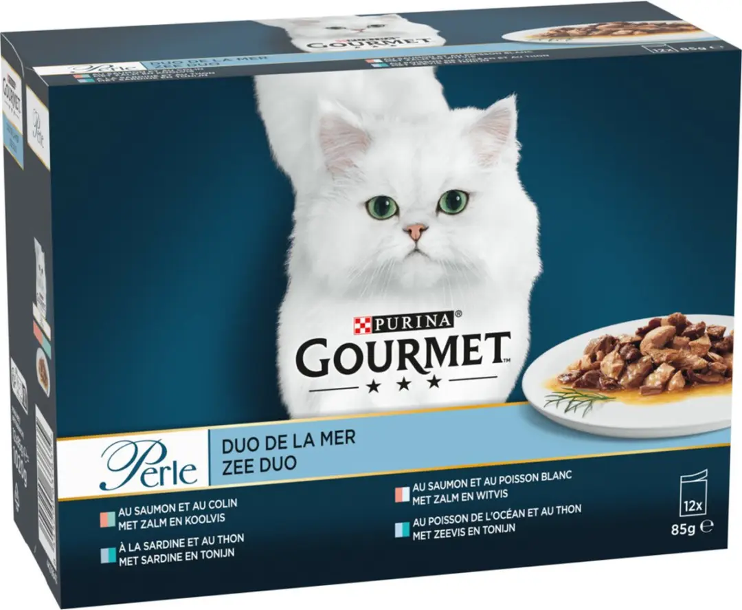 Gourmet Perle Mini Filets Zee Duo in Saus - 12x85g
