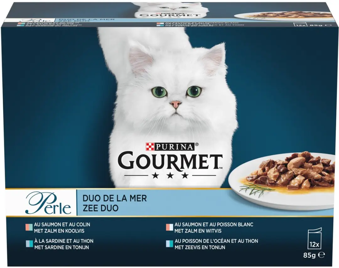 Gourmet Perle Mini Filets Zee Duo in Saus - 12x85g