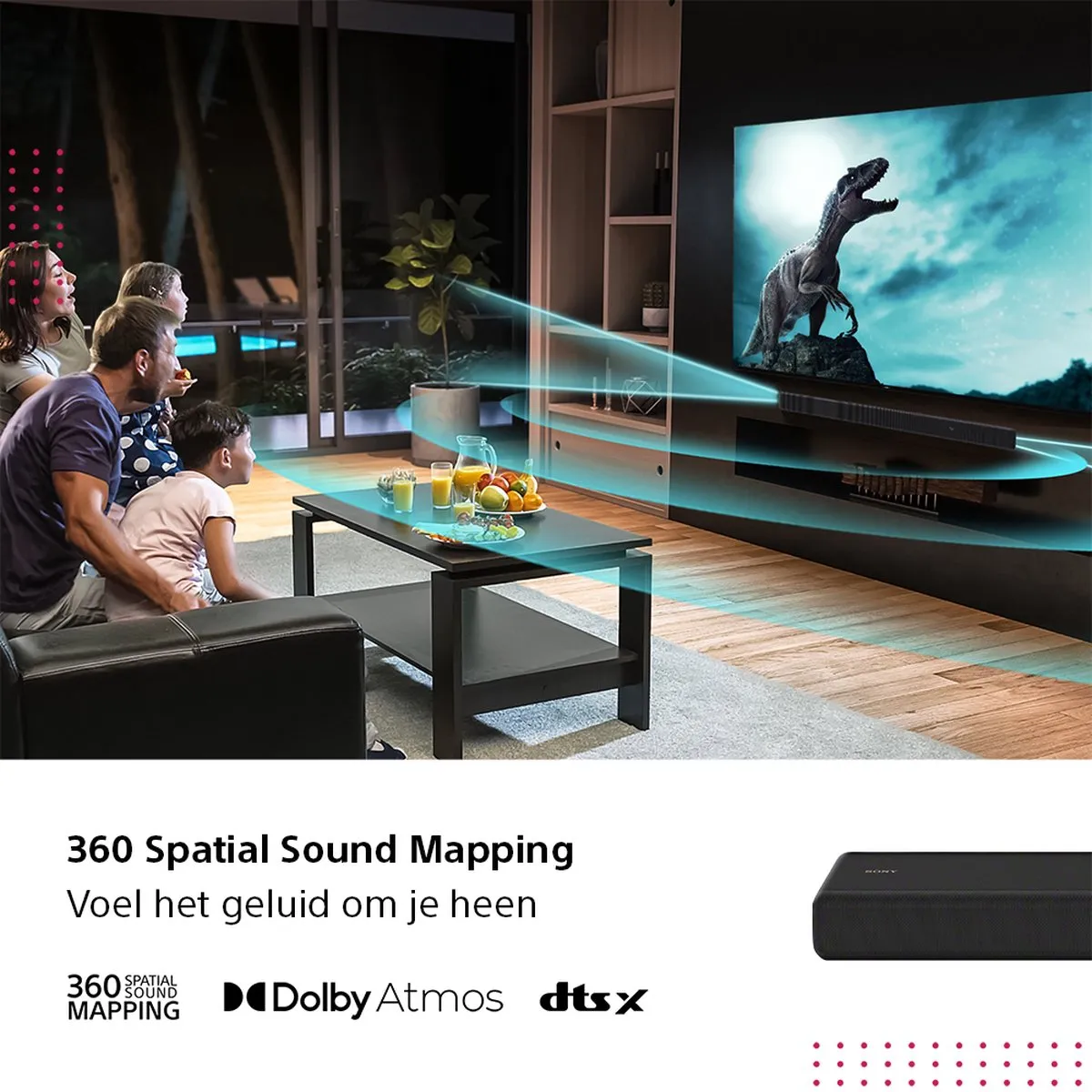 Sony HT-A3000 Dolby Atmos Soundbar - Zwart