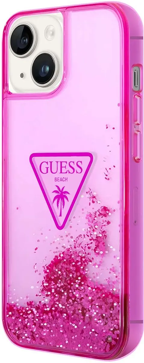 Guess iPhone 14 Plus TPU Hoesje - Roze - MagSafe