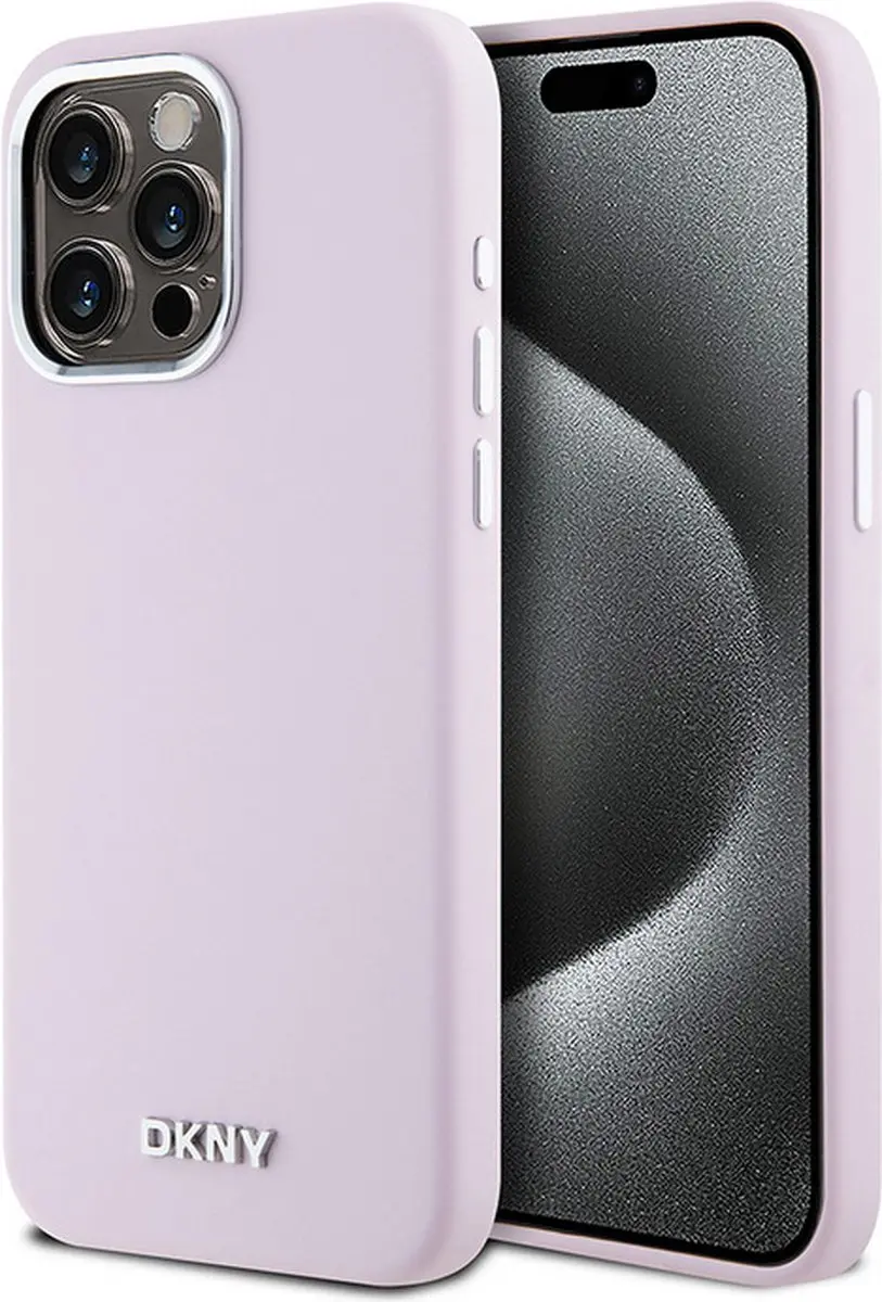 DKNY Silicone Metal Logo Back Case