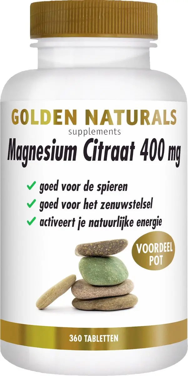 Golden Naturals Magnesiumcitraat 400mg