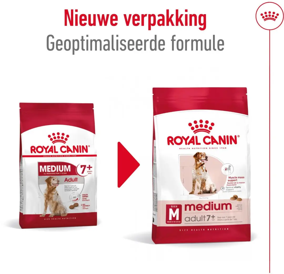 Royal Canin Medium Adult 7+ Hondenvoer - 15kg