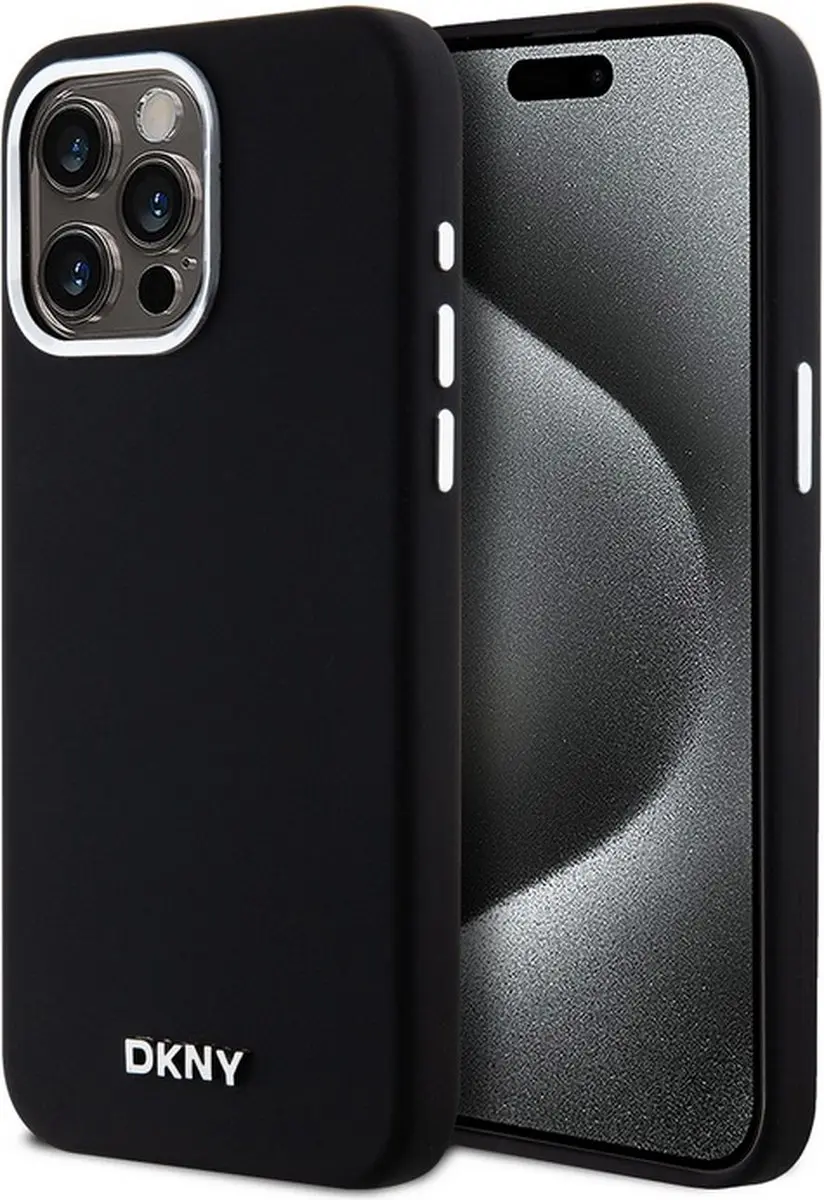 DKNY Silicone Metal Logo Back Case