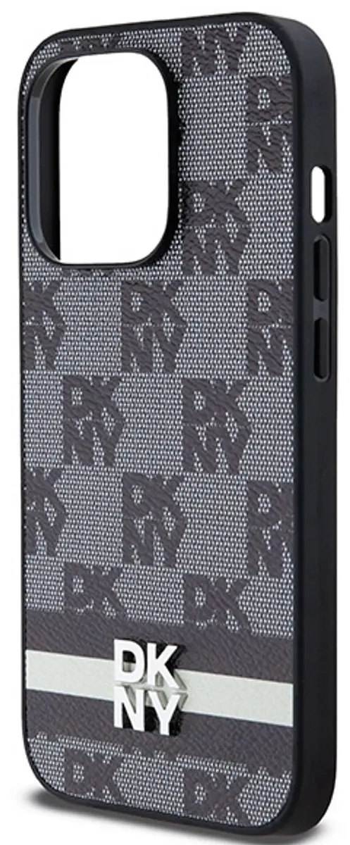 DKNY Checkered Back Case - iPhone 14 Pro - Zwart - afbeelding 6 van 6