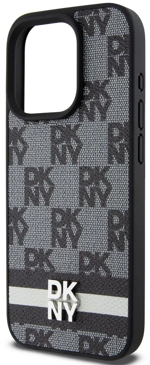 DKNY Checkered Back Case - iPhone 14 Pro - Zwart