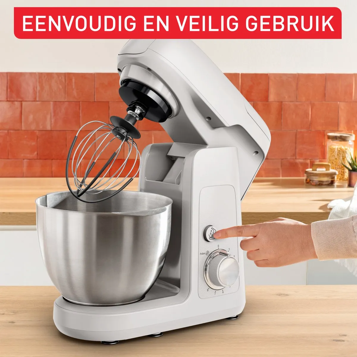 Tefal QB525B38 Bake Partner Keukenmachine 1100W - Wit