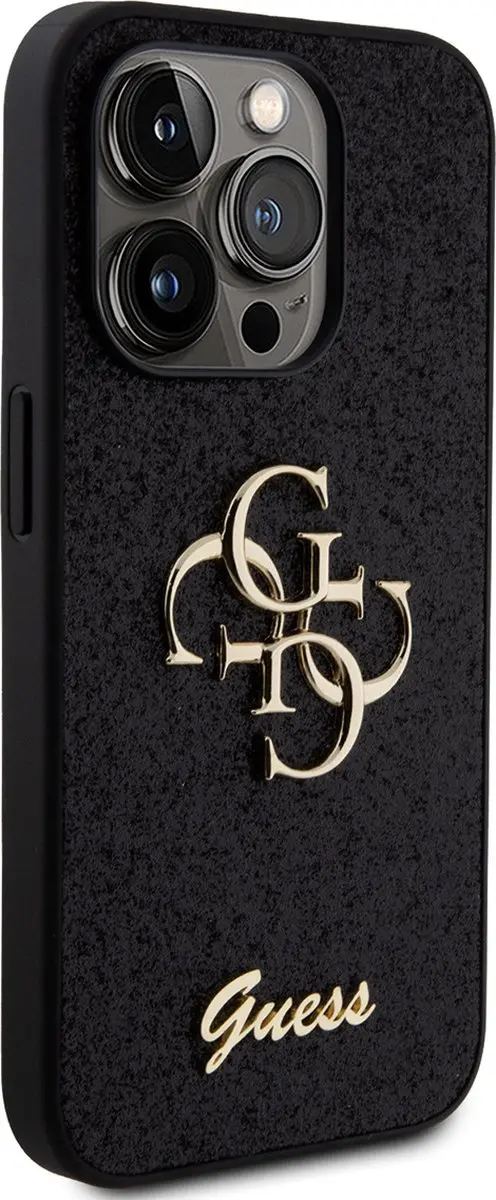 GUESS 4G Logo Glitter Back Case