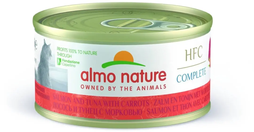 Almo Nature Zalm Tonijn Wortel Kattenvoer 24x70g
