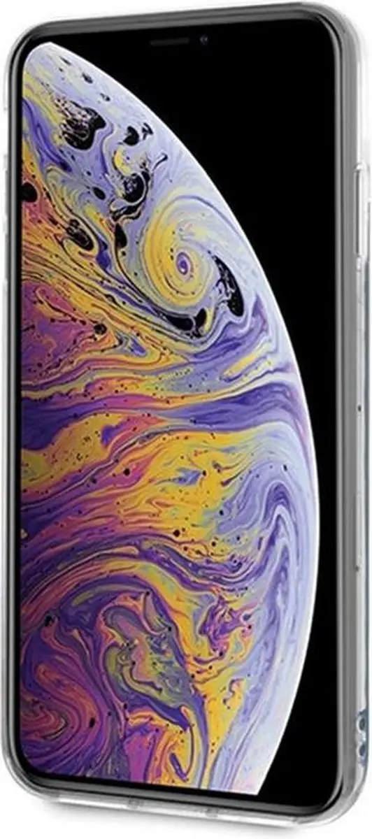 GUESS Liquid Glow Blauw Hoesje - iPhone XS Max