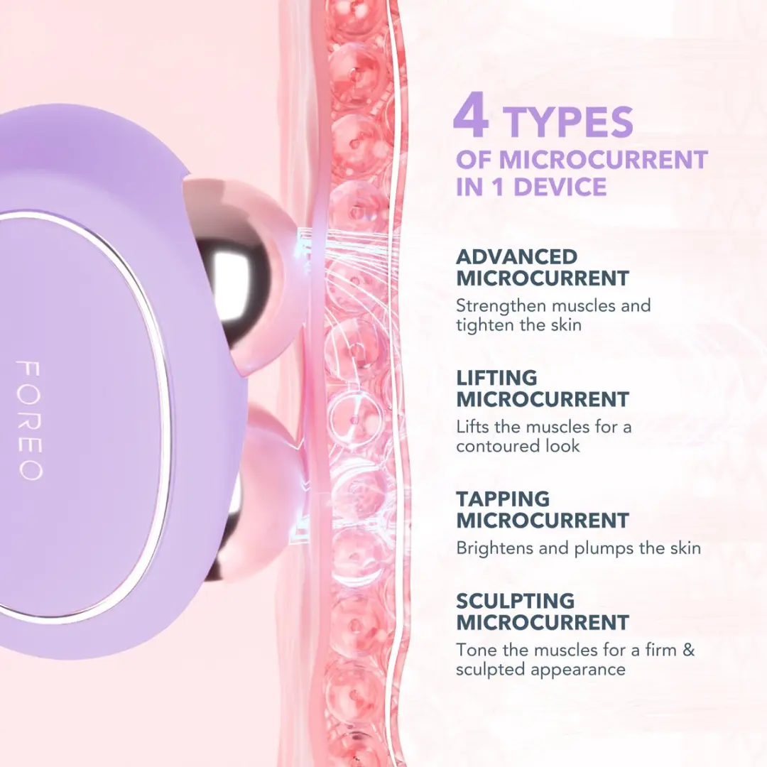 FOREO BEAR 2 Microcurrent Gezichtsapparaat - Anti-aging Bundel - 80ml