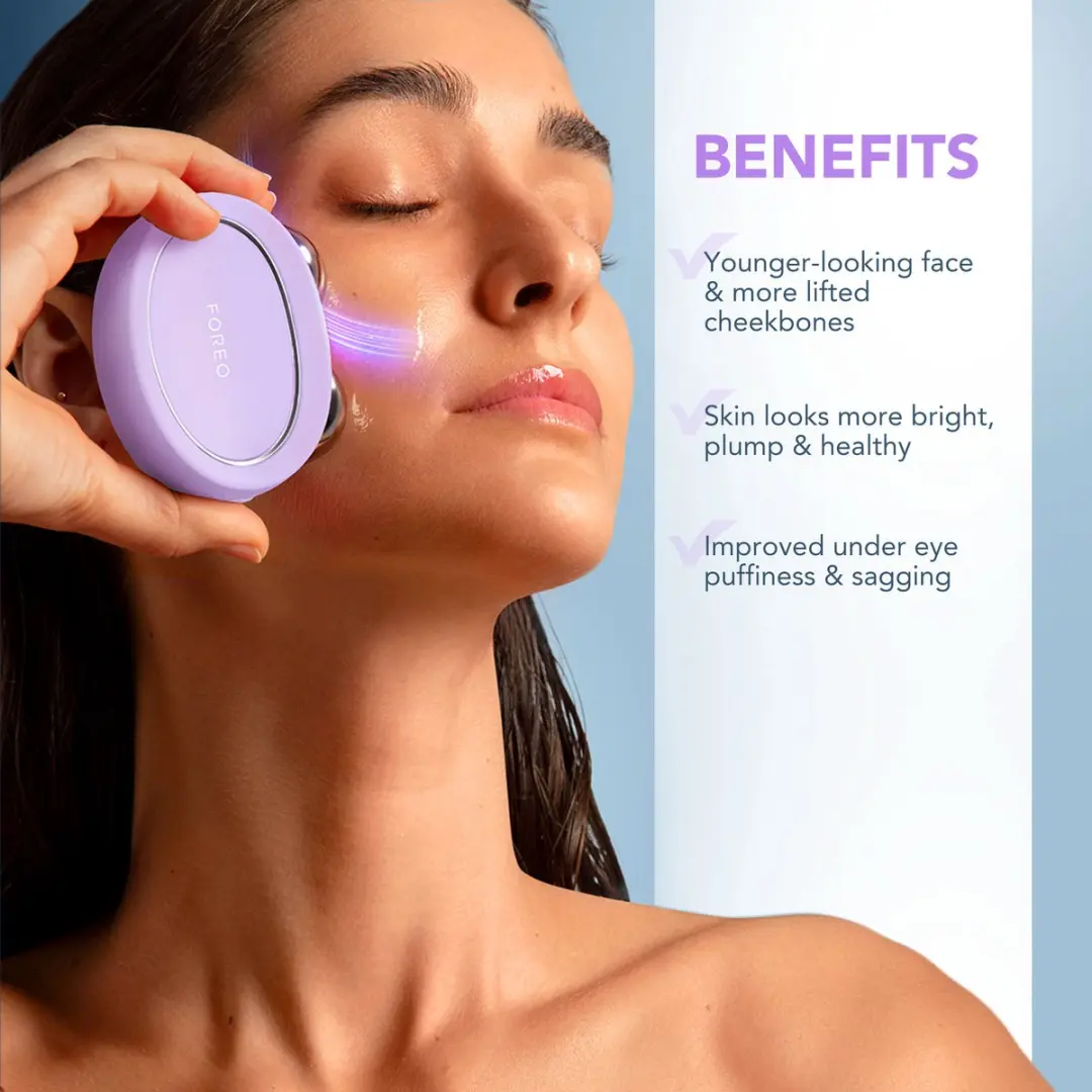 FOREO BEAR 2 Microcurrent Gezichtsapparaat - Anti-aging Bundel - 80ml