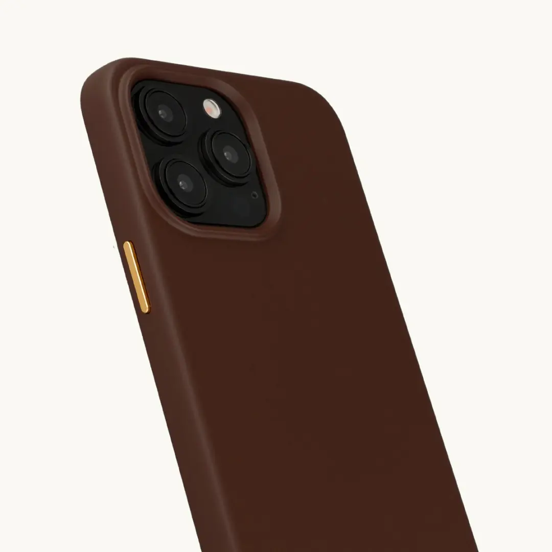 Selencia Hoesje iPhone 14 Pro Rivièra MagSafe - Choco Brown