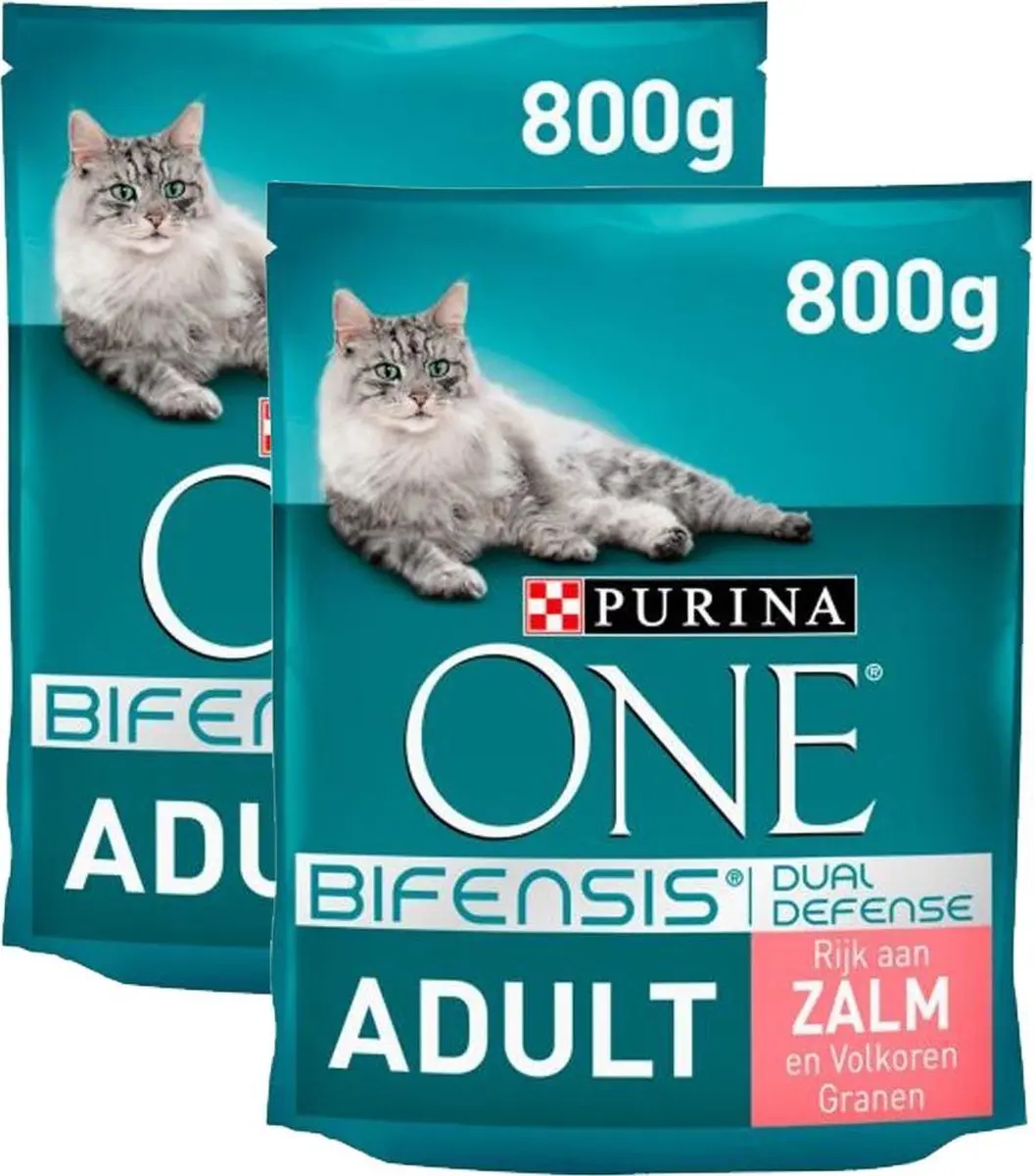 Purina ONE Zalm & Volkoren Granen Kattenvoer