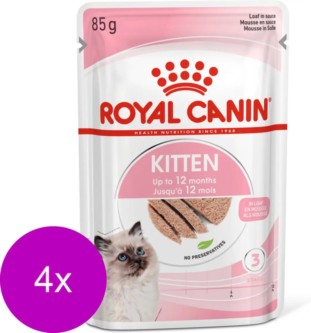 Royal Canin Kitten Loaf Natvoer - 48x85g