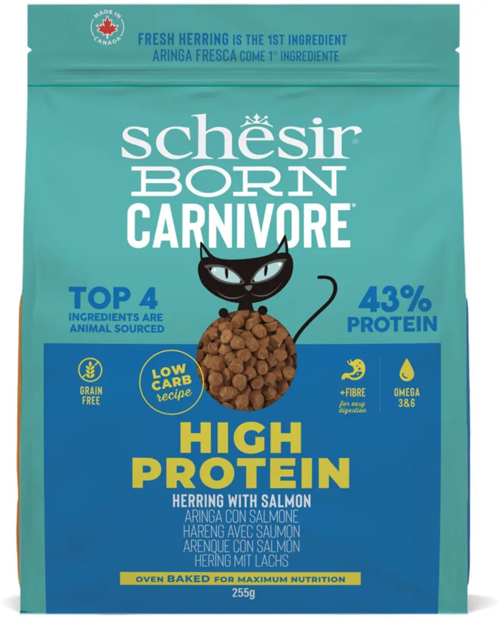 Schesir Born Carnivore Kattenvoer Haring & Zalm 255g