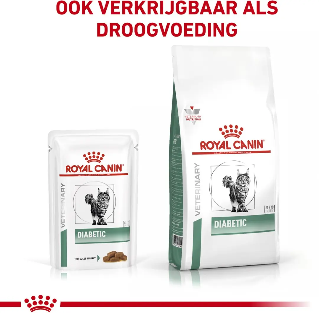 Royal Canin Diabetic Kat Natvoer - 48x85g
