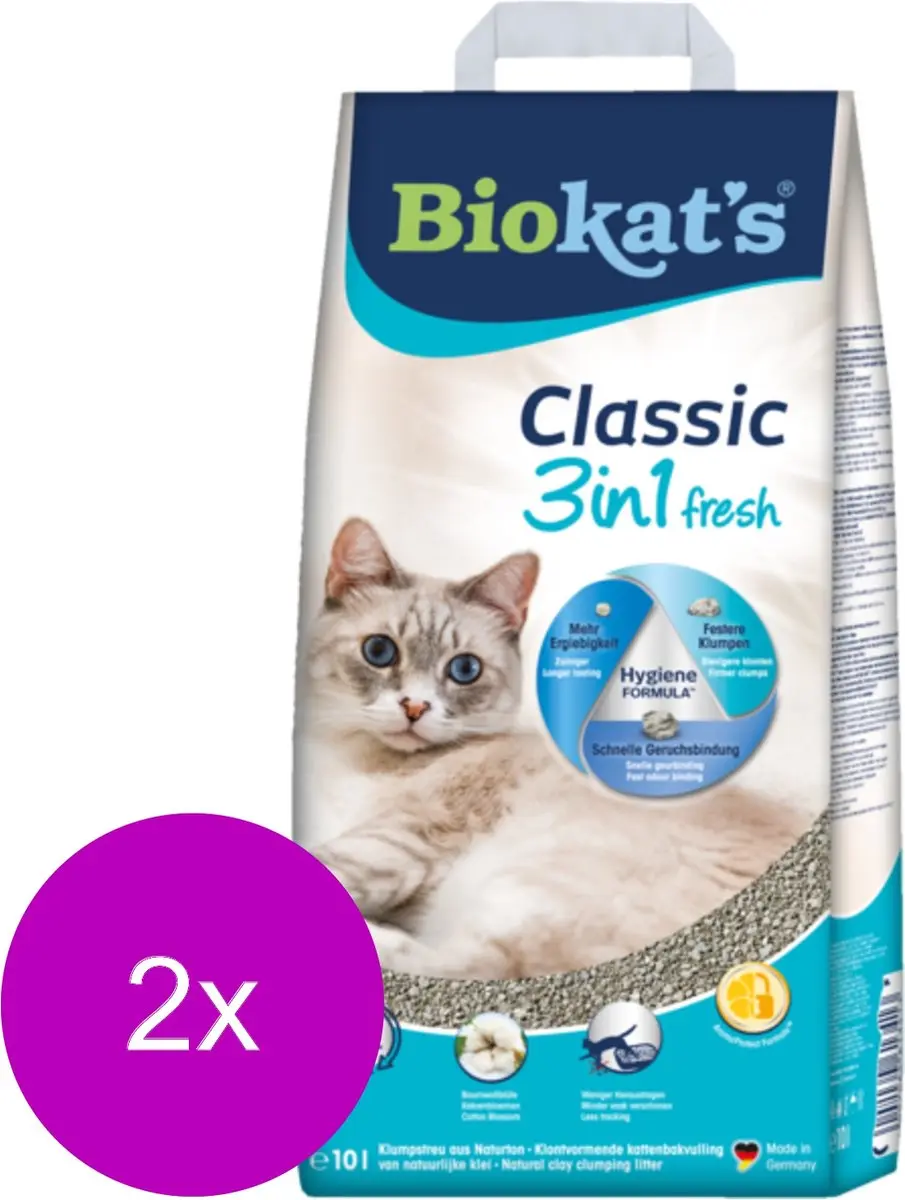 Biokat's Classic Fresh Katoenbloemen Kattenbakvulling