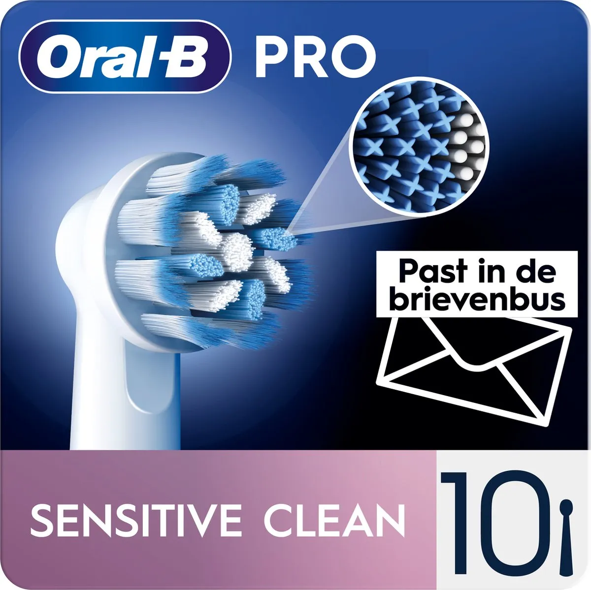 Oral-B Sensitive Clean Pro Opzetborstels 10 Stuks