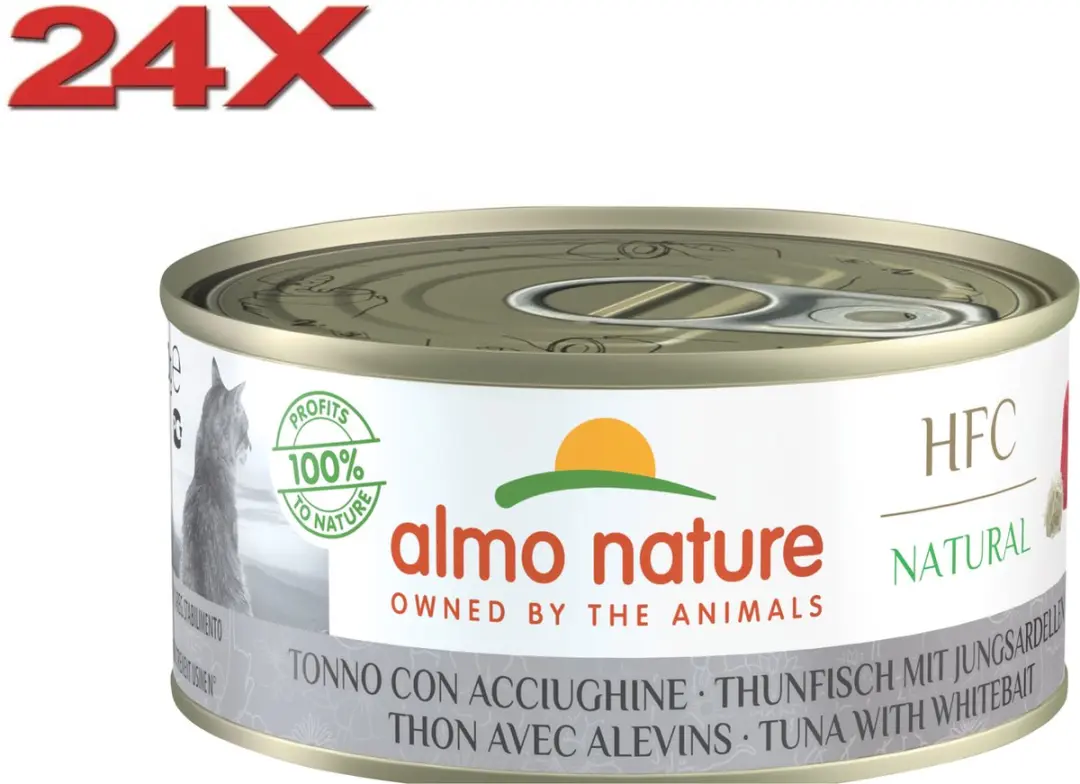 Almo Nature HFC Kattenvoer Tonijn & Ansjovis 24x150g