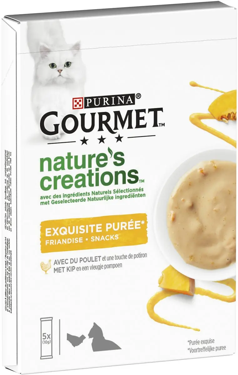 Gourmet Nature's Creations Puree Kip & Pompoen - 10x10g