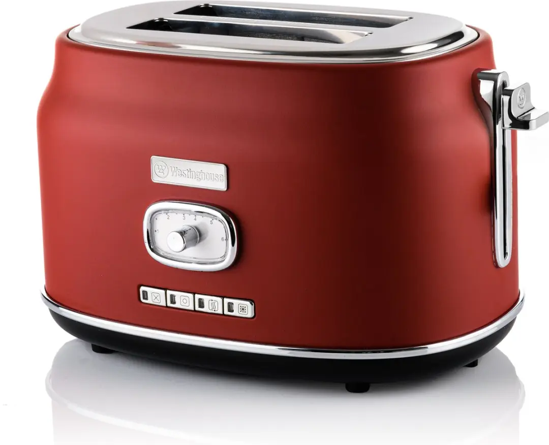 Westinghouse Retro 3-delige Set - Waterkoker 1,7L Broodrooster Blender - Rood