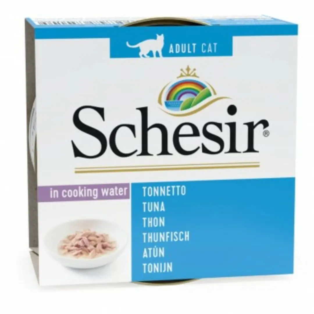 Schesir Complete Kattenvoer Tonijn in Bouillon - 12x85g