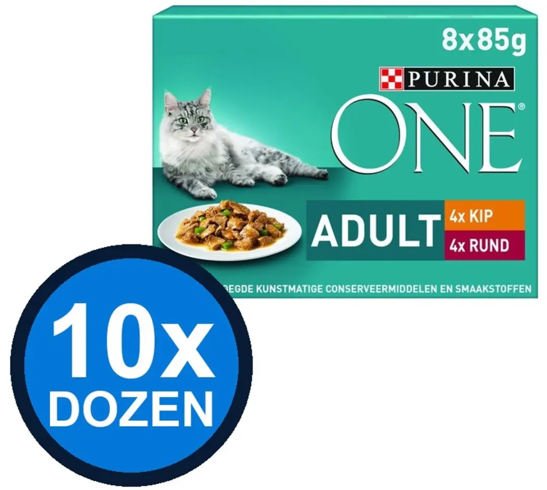 Purina ONE Adult Kip & Groenten Natvoer