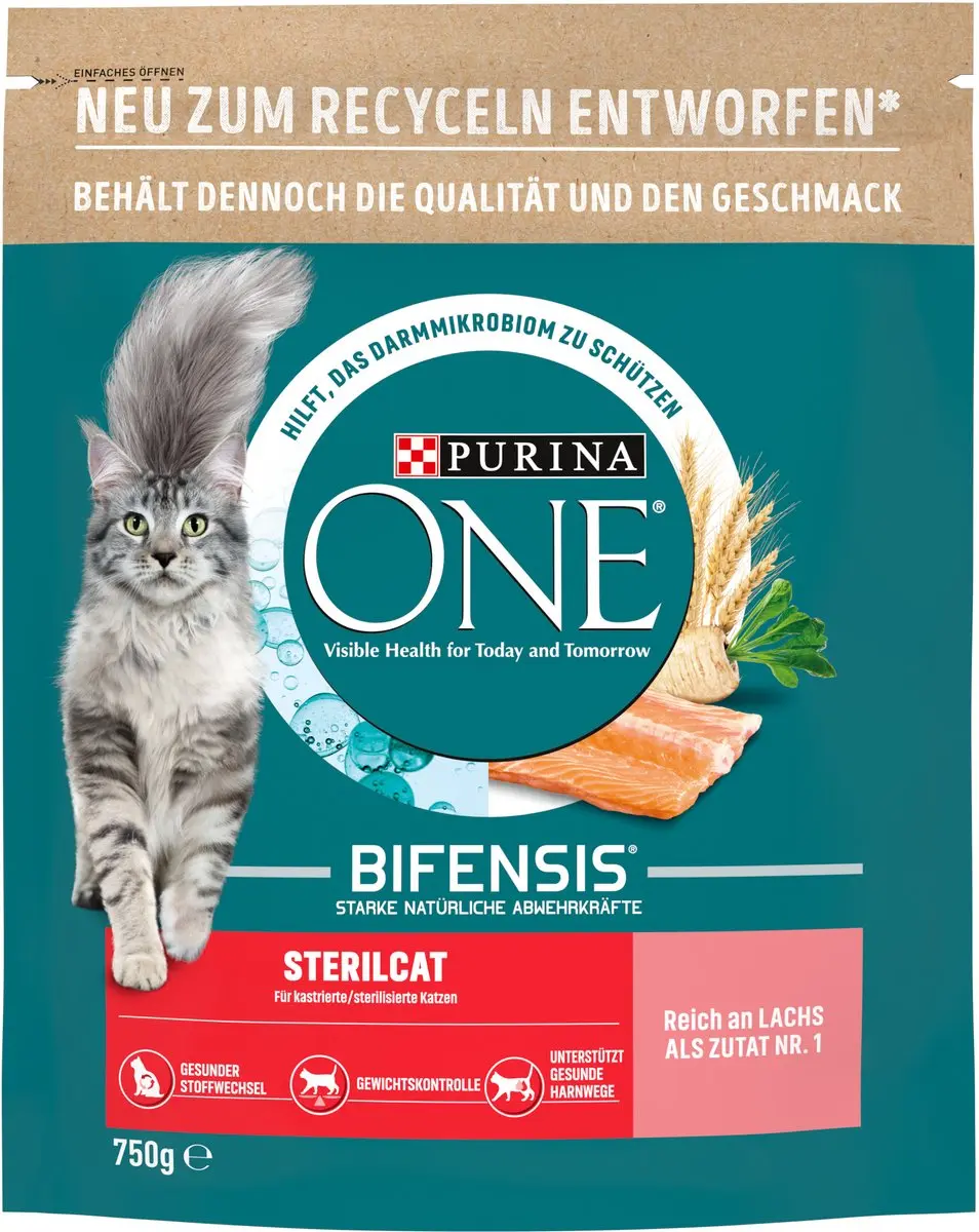 Purina ONE BIFENSIS Sterilcat Droogvoer Zalm 750g