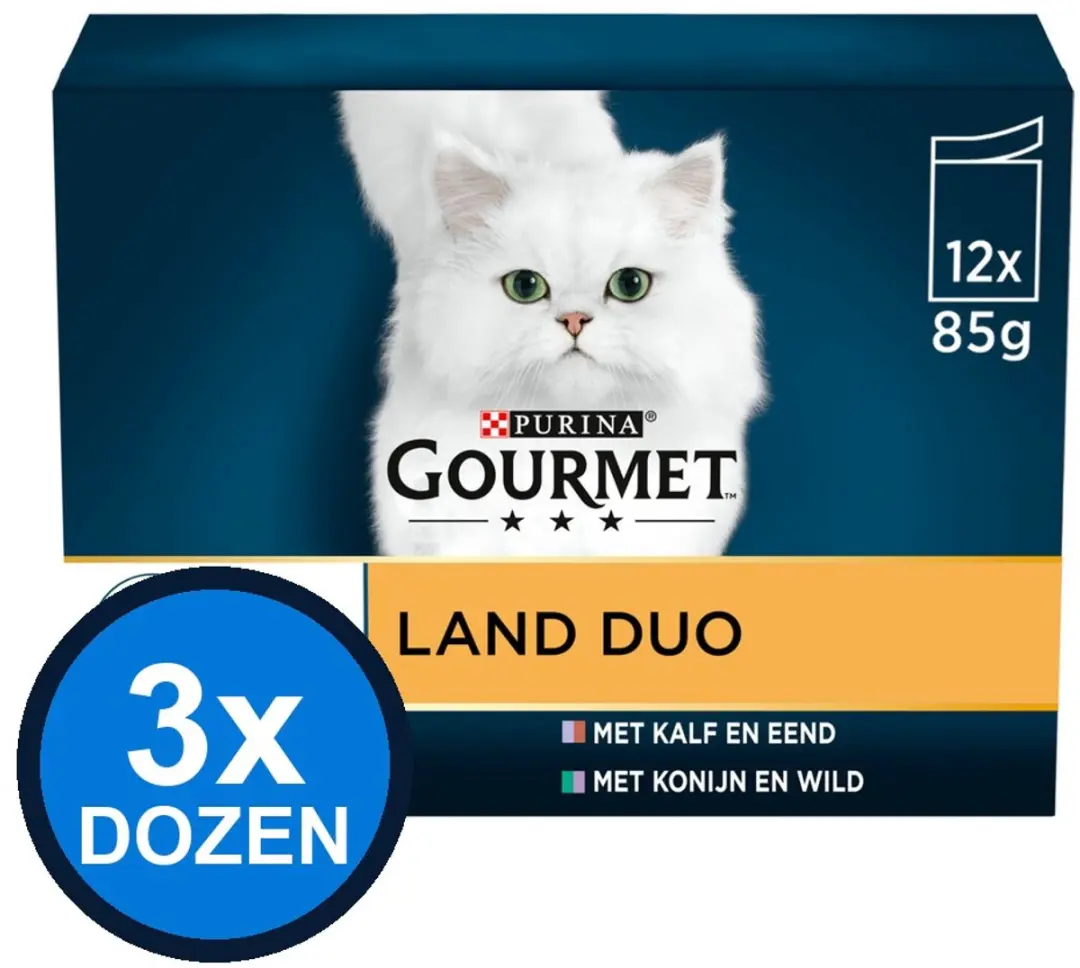 Gourmet Perle Land Duo Natvoer Kattenvoer