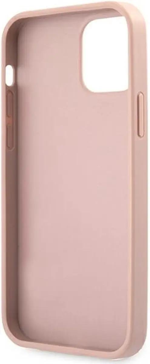 GUESS Saffiano Vintage Hoesje iPhone 12 Pro Max - Roségoud - afbeelding 6 van 6