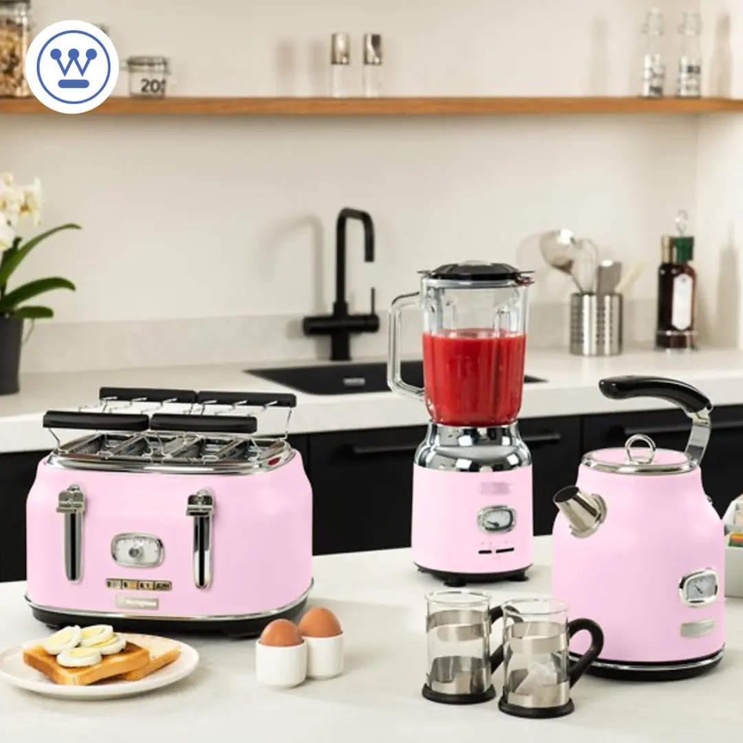 Westinghouse Retro 6-delige Keukenbundel - Roze