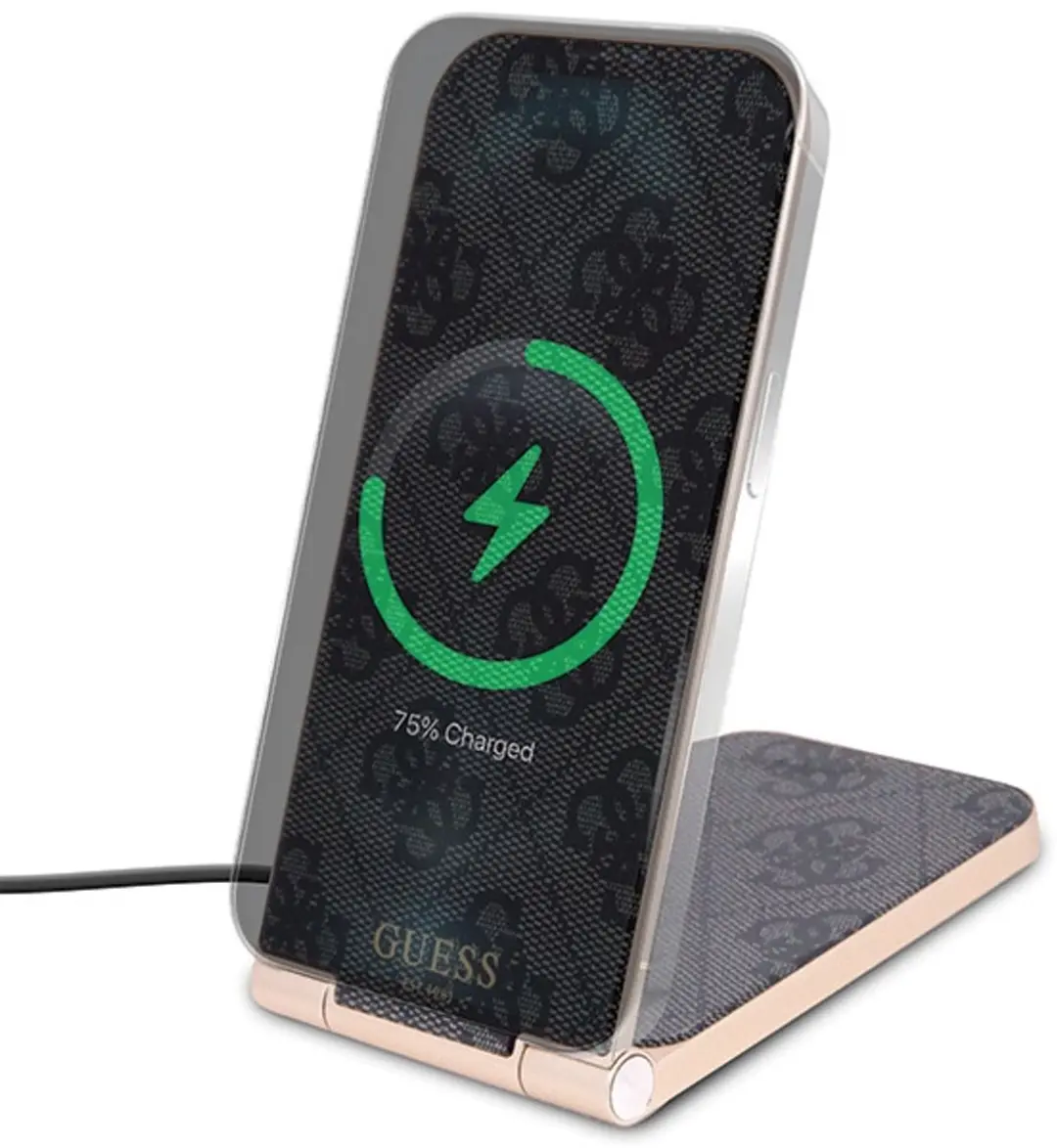 GUESS Pattern MagSafe Oplader 15W - 3666339170165 - Zwart