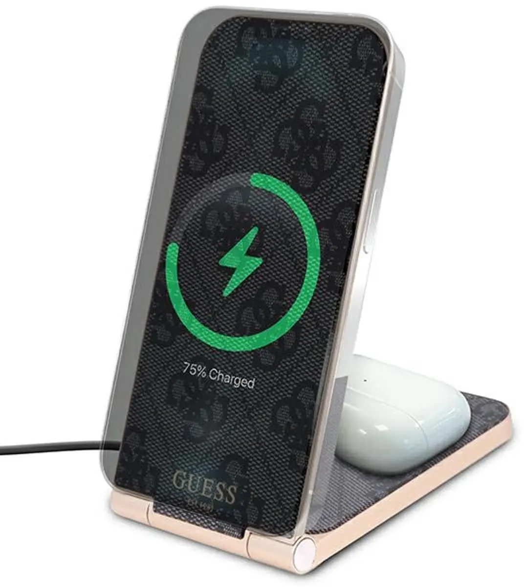 GUESS Pattern MagSafe Oplader 15W - 3666339170165 - Zwart