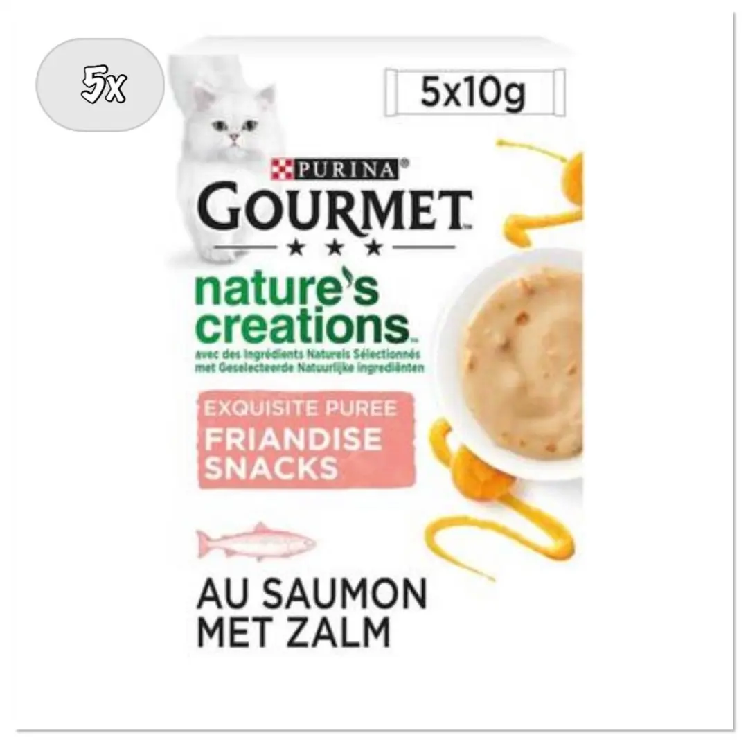Gourmet Nature's Creations Zalm & Wortel Kattenvoer 20 Stuks