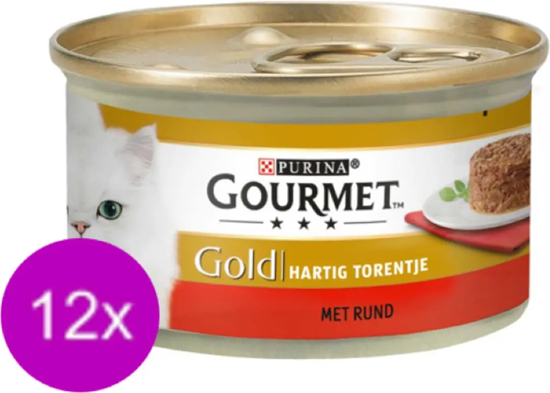 Gourmet Gold Hartig Torentje Rund Kattenvoer 85g