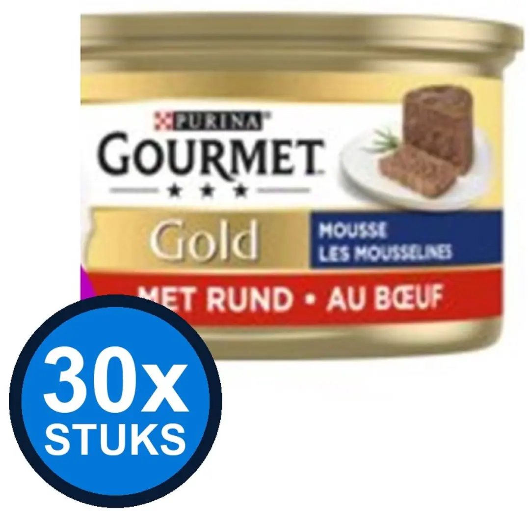 Gourmet Gold Mousse Rund Kattenvoer Natvoer 85g