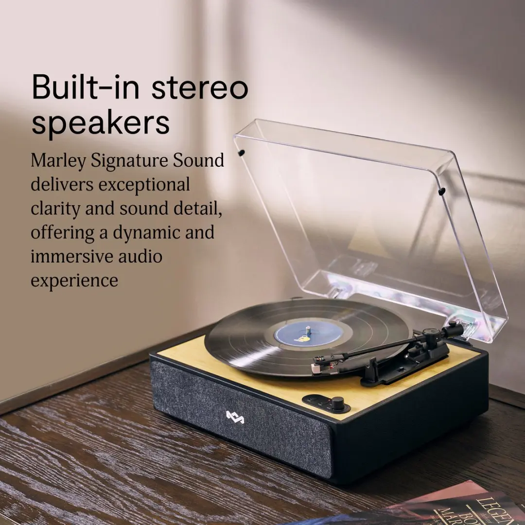 House of Marley Rise Up EM-JT400-SB Platenspeler - Bluetooth - Vinyl