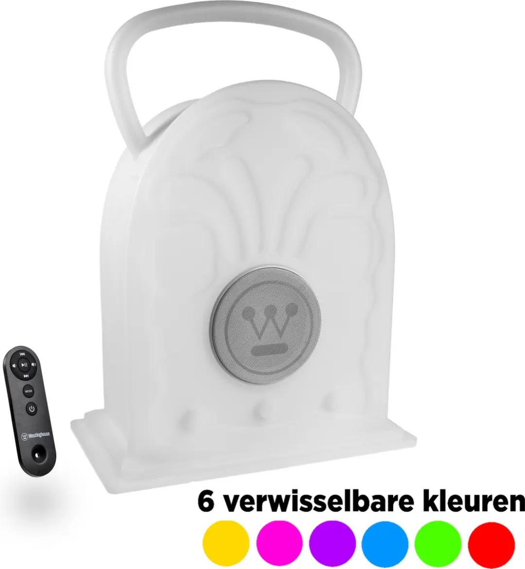 Westinghouse WOSP2102 Draadloze Bluetooth Speaker - 10W - Wit/Roze