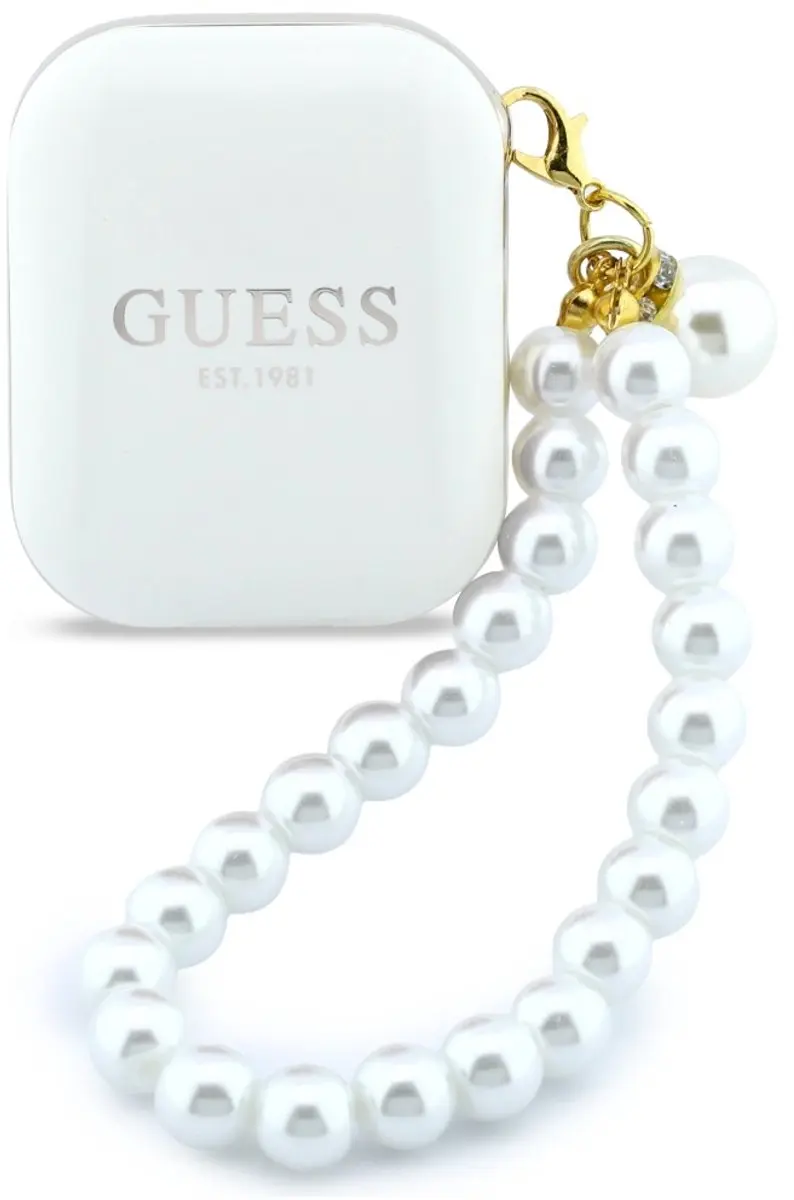 GUESS Pearl Strap TWS Draadloze Oortjes - Wit