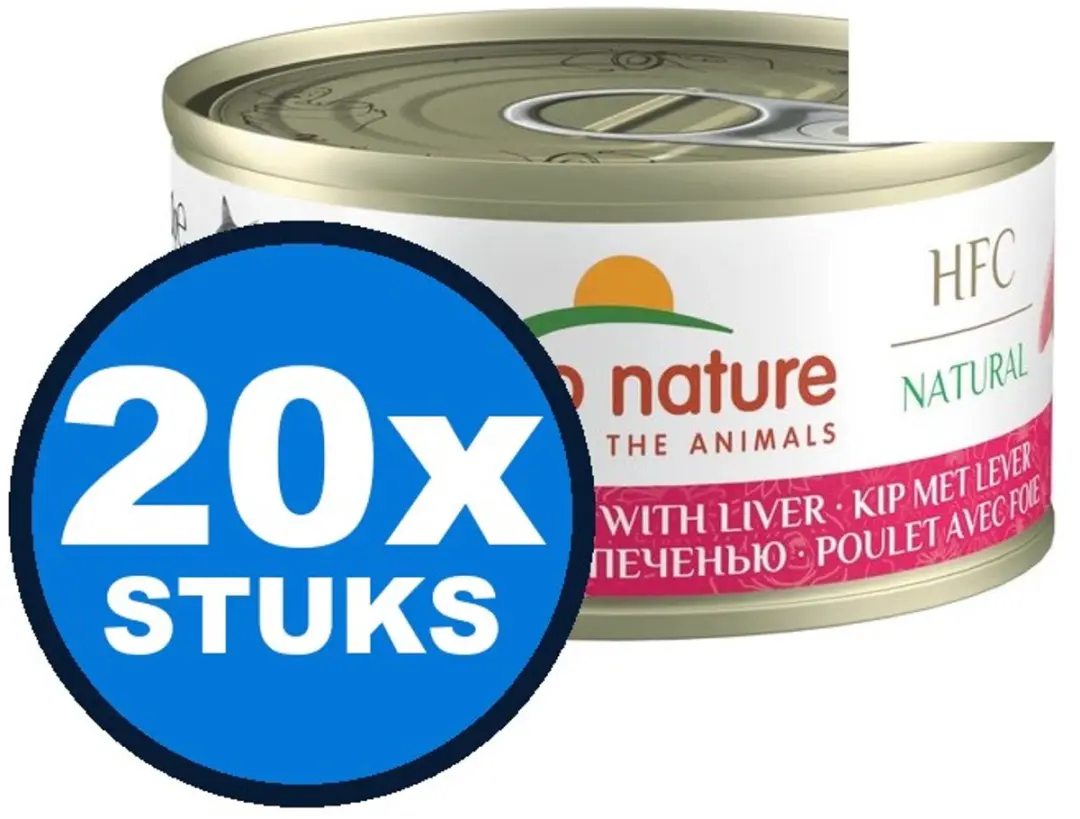 Almo Nature HFC Kip & Lever Kattenvoer Natvoer 70g