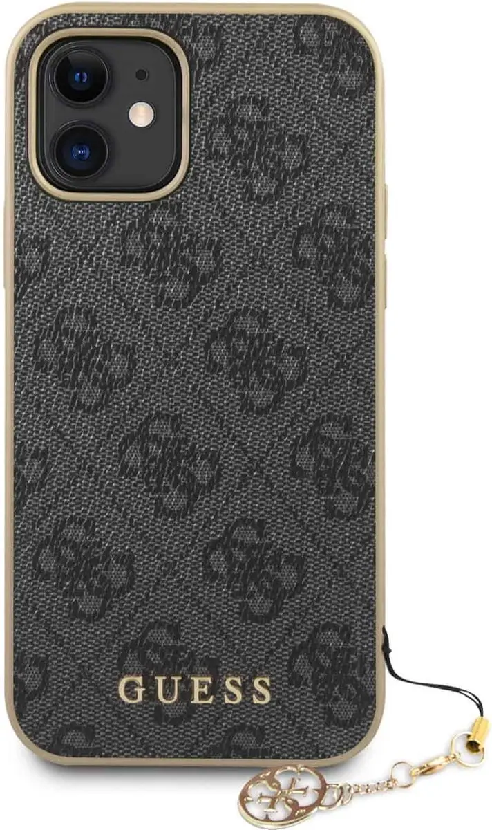Guess 4G Charms Hard Case iPhone 12 Mini - Grijs