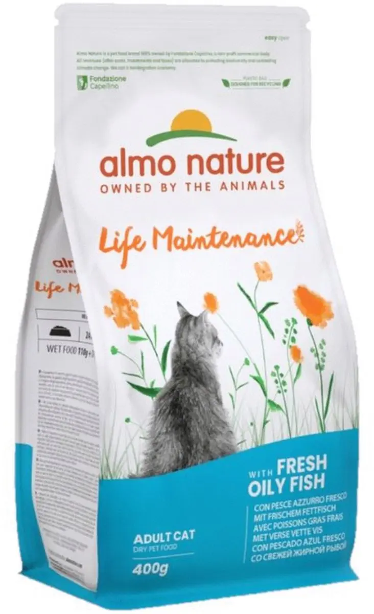 Almo Nature Cat Droogvoer Witvis/Rijst 400g