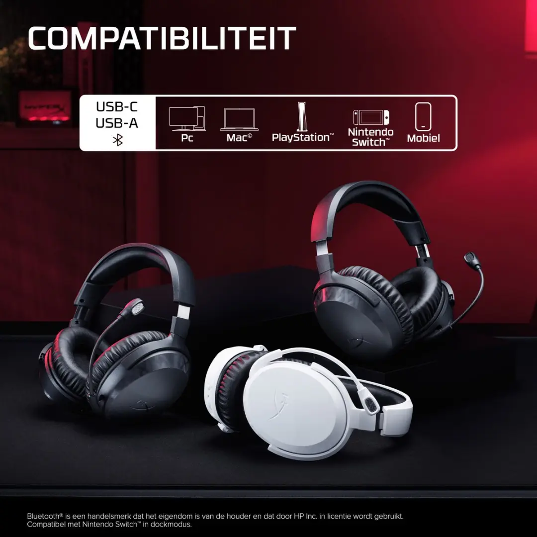 HyperX Cloud Stinger 3 BS1T8AA Draadloze Gaming Headset - Zwart