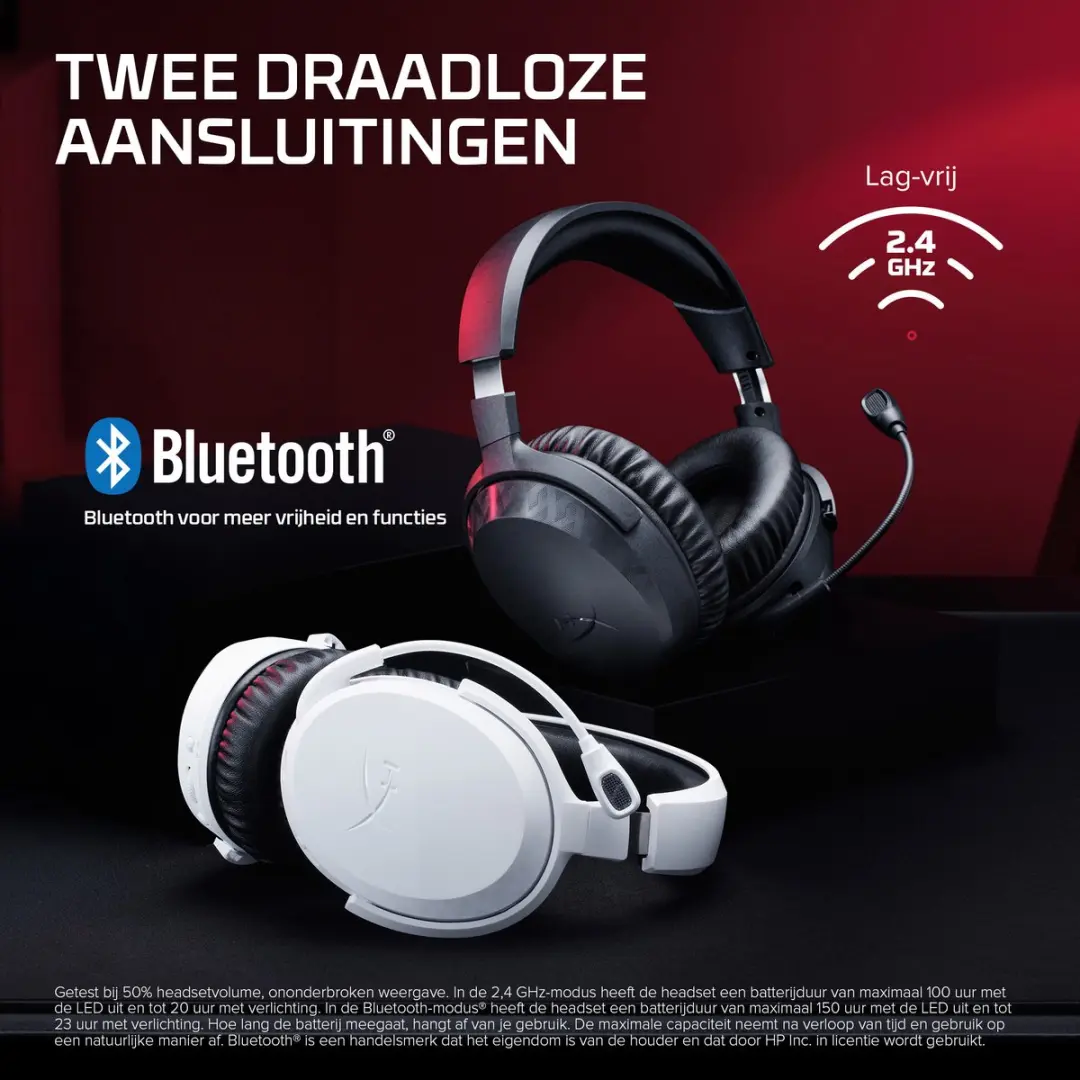 HyperX Cloud Stinger 3 BS1T8AA Draadloze Gaming Headset - Zwart - afbeelding 6 van 6