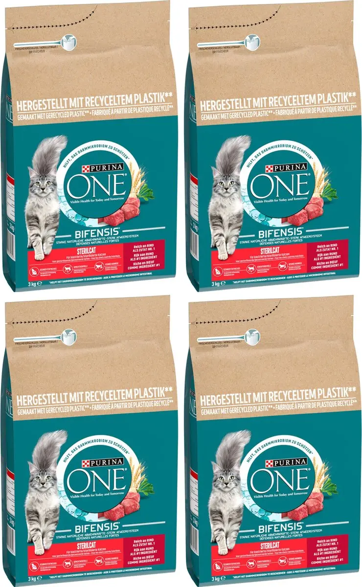 Purina ONE Sterilcat Kattenbrokjes Rund & Tarwe