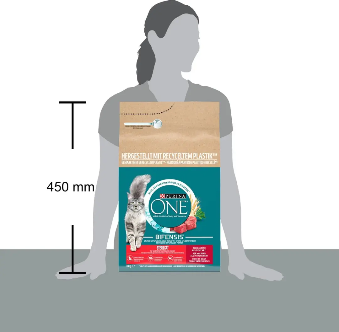 Purina ONE Sterilcat Kattenbrokjes Rund & Tarwe - 12kg