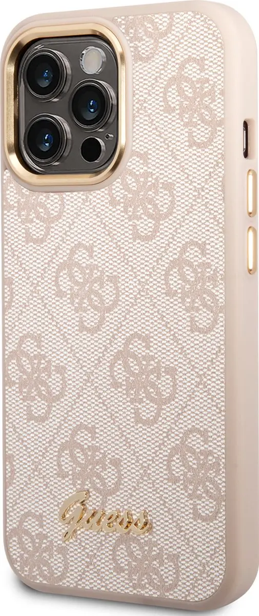 Guess iPhone 14 Pro Back Cover - Roze - MagSafe