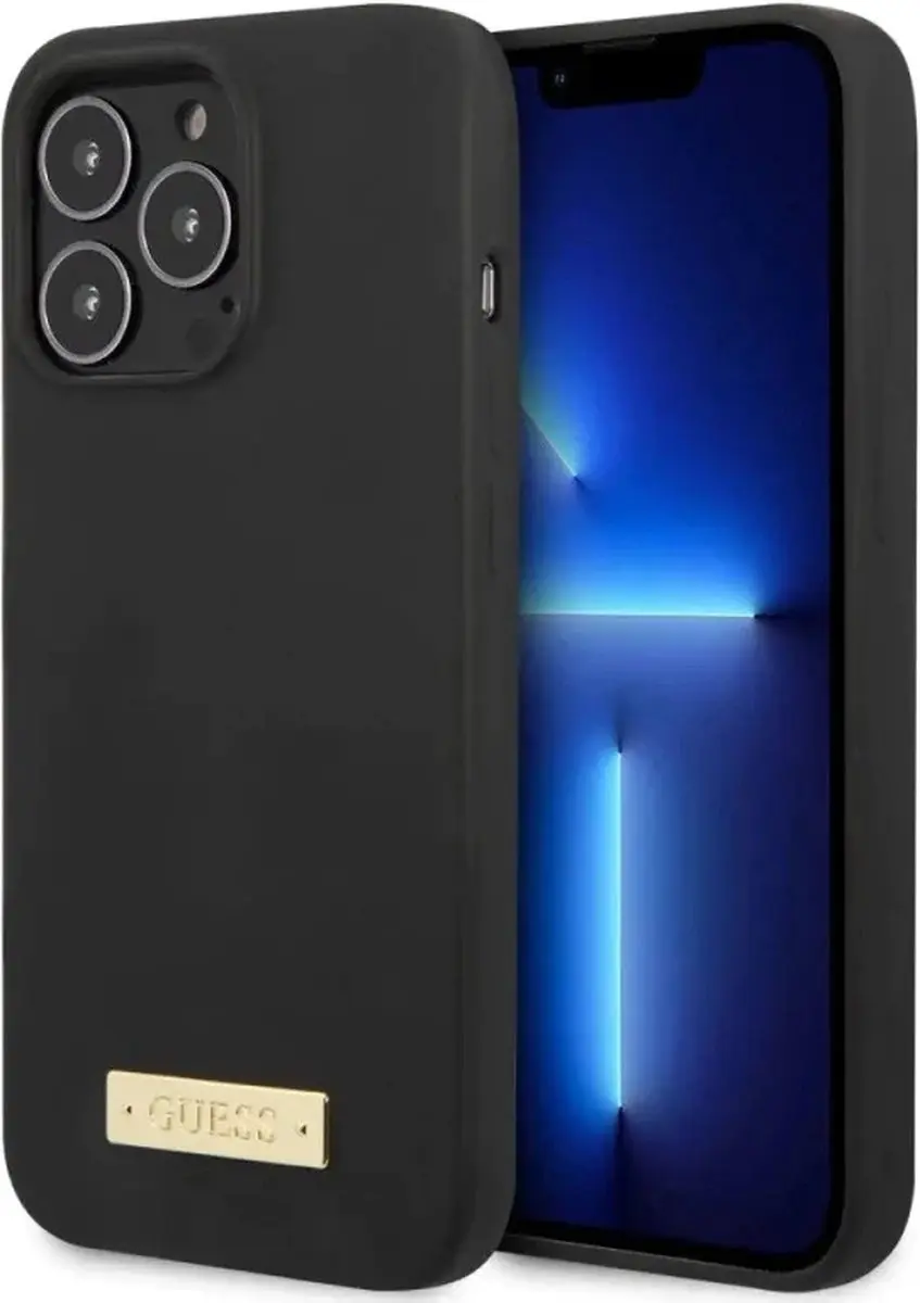 Guess GUHMP13LSBPLK iPhone 13 Pro Hoesje - MagSafe - Zwart
